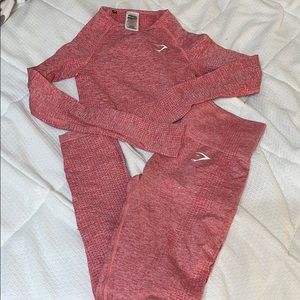 Gymshark vital seamless pink set